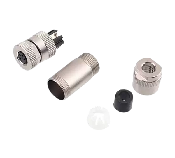 Разъем M8 "мама" с внутренней резьбой (винтовая клемма)