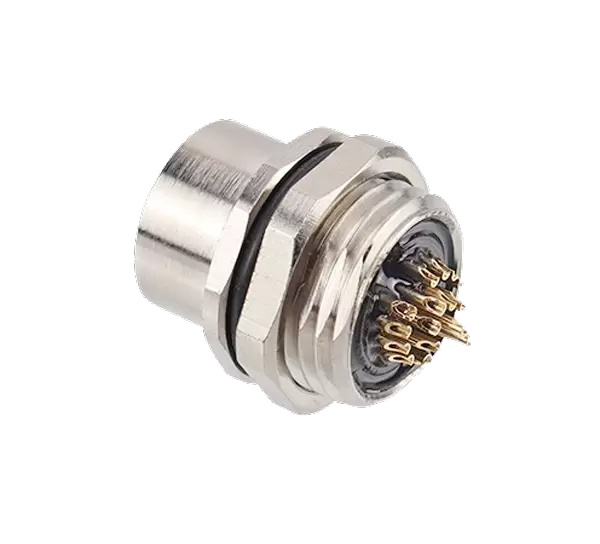 Гнездо M14 с передним креплением под припой