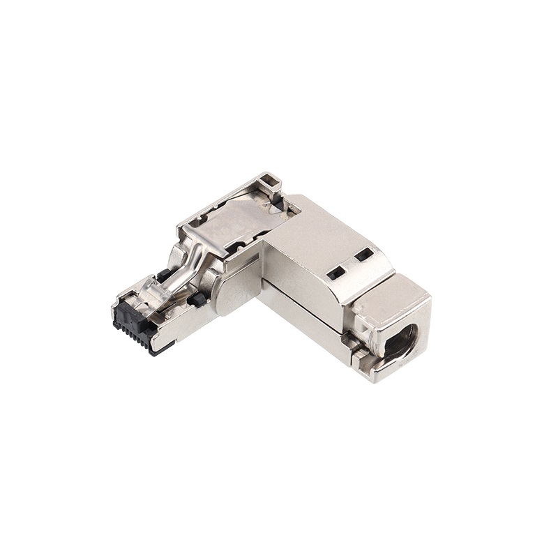 Собранный RJ45 согнутый 4p Cat5 Metal без инструментов