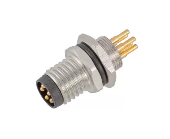 Гнездо M8 с передним креплением (печатная плата, винт M8*0,5)