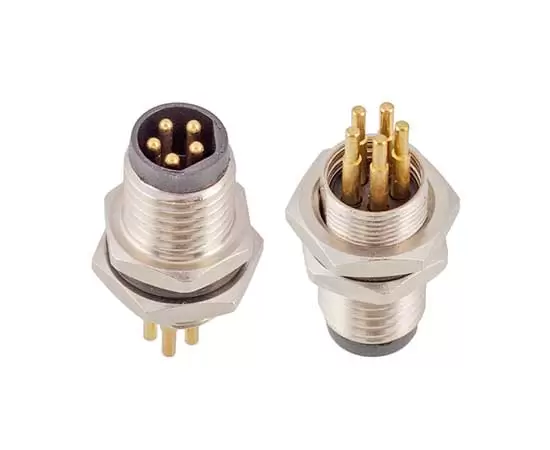 Гнездо M8 с передним креплением (печатная плата, винт M8*0,5)