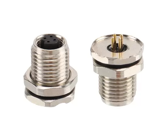 Гнездо M5 с задним креплением (печатная плата)