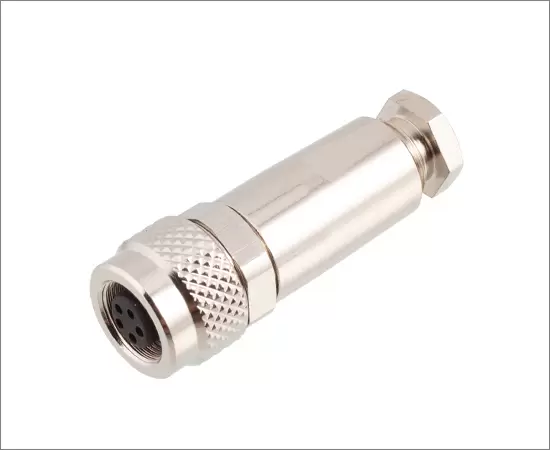 M9 Прямой женский металлический штекер (под пайку)