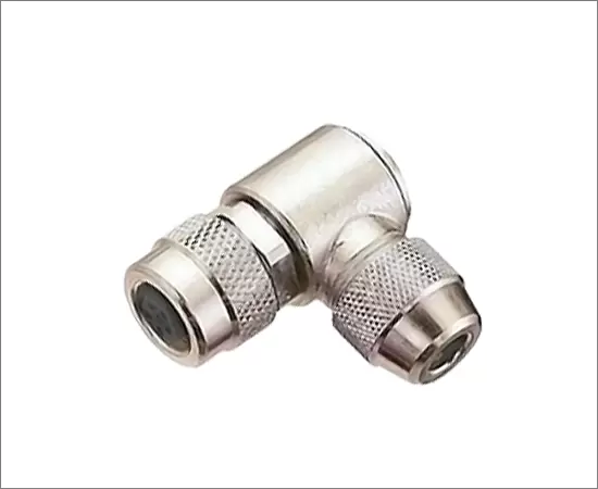 Угловая розетка M9 (под пайку)