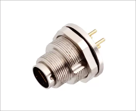 Гнездо M9 с задним креплением (печатная плата)