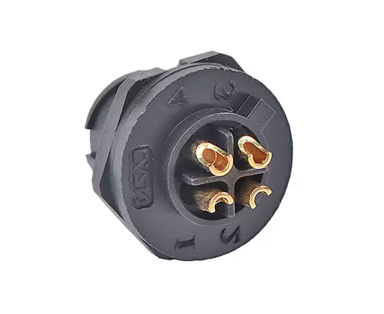 E10 Мужской разъем для пайки сзади (байонетный)