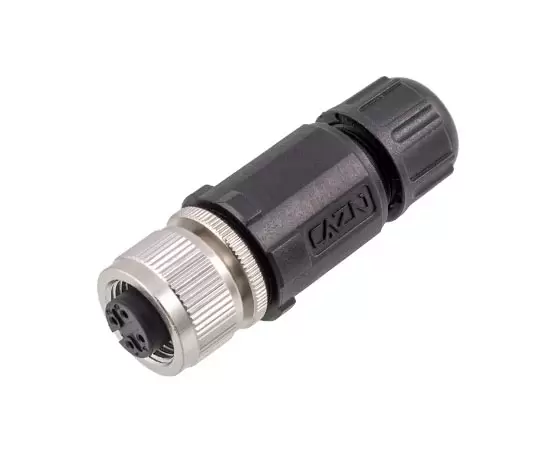 M12 Straight Plastic Plasticebled Plastice (припой)