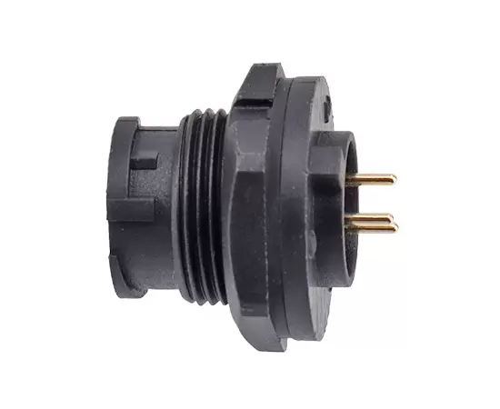 E10 гнездо для печатной платы с задним креплением (байонет)