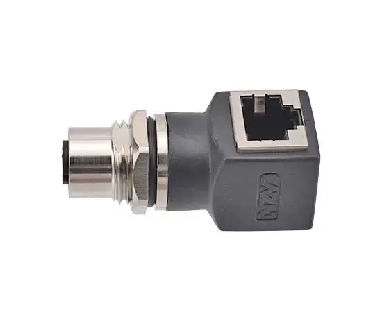 M12 Угловая женщина к адаптеру RJ45