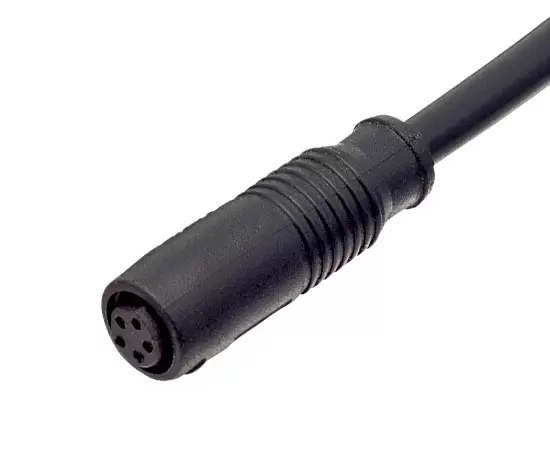 M8 прямая розетка, литая, с быстроразъемным соединением