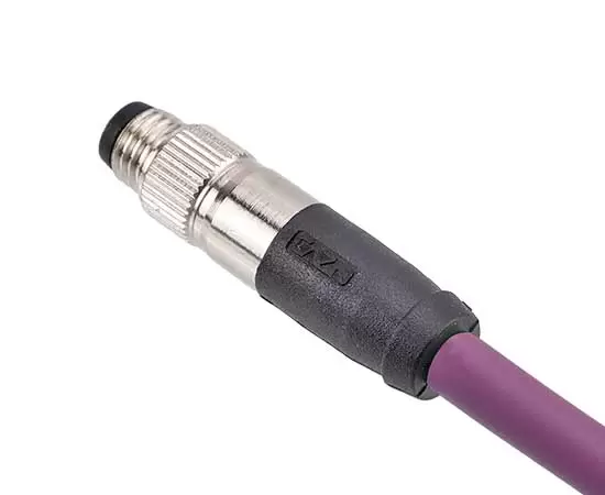 Прямой штекер M8, литой (с демпфированием)