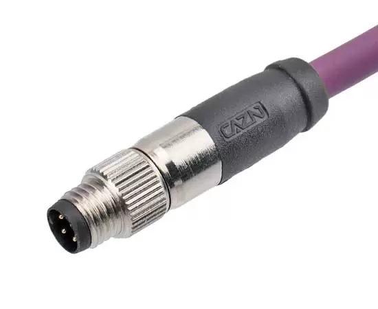 Прямой штекер M8, литой (с демпфированием)