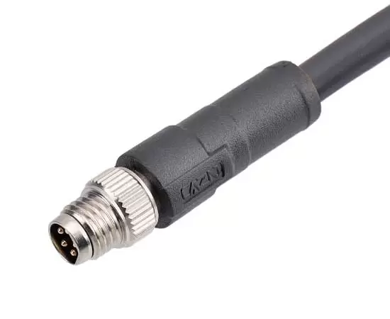 Прямой штекер M8, литой (металлический интерфейс)