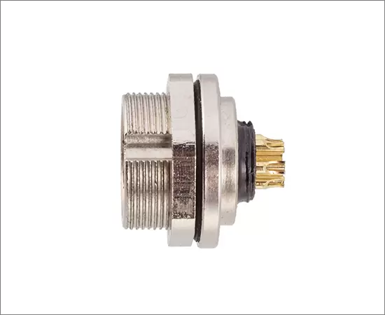 Гнездо M9 с задним креплением (под пайку)