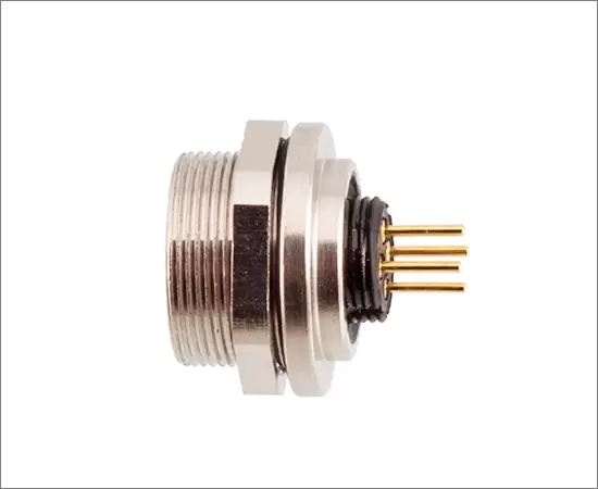 Гнездо M9 с задним креплением (печатная плата)