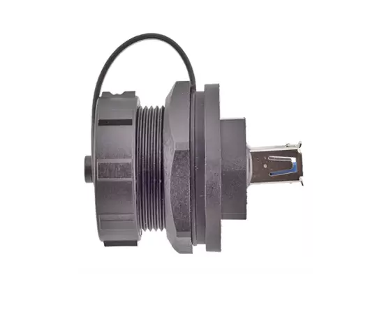 Гнездо USB «мама-мама» с задней монтировкой (резьбовое)