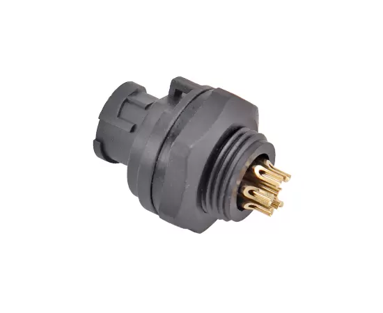 E7 Мужской разъем для пайки спереди (байонетный)