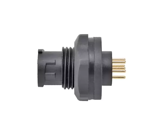 E7 Мужской разъем для задней установки на печатную плату (байонетный)