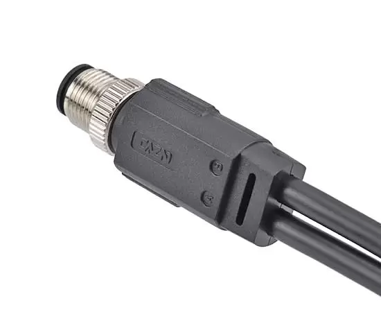 Штекер M12 1 к 2, литой