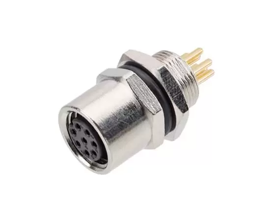 Гнездо M8 для фронтального монтажа (печатная плата, винт M8*0,5)