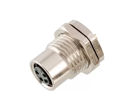 M12 Мужской передний монтажный гнездовой винт с пайкой M16*1.5/PG9