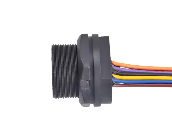 Гнездо USB с задним креплением, с проводом (резьбовое)