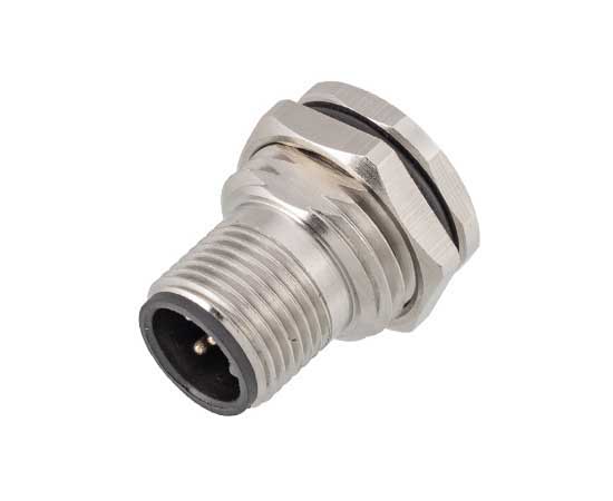 M12 Мужской задний монтаж гнезда припой винт M16*1.5/PG9