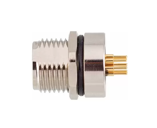 Гнездо M8 с задним креплением (печатная плата, винт M12*1)