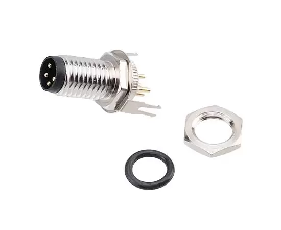 Гнездо M8 с задним креплением (печатная плата, винт M8*1, заземленный тип)