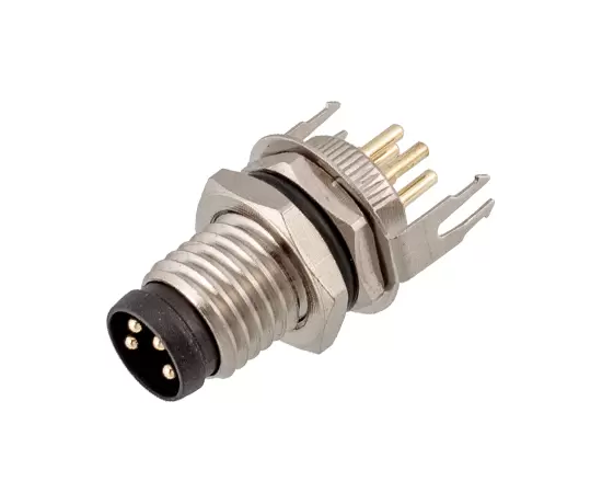 Гнездо M8 с задним креплением (печатная плата, винт M8*1, заземленный тип)