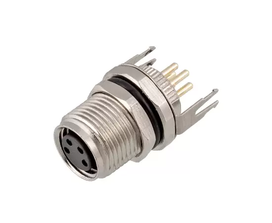 Гнездо M8 с задним креплением (печатная плата, винт M10*0,75, заземленный тип)