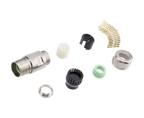 M623 Сигнальный прямой ответный штекер металлический собранный (обжимной)