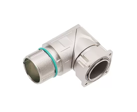 M623 угловой сигнальный гнездовой квадратный разъем в сборе (обжим, монтажное отверстие 19,8x19,8)