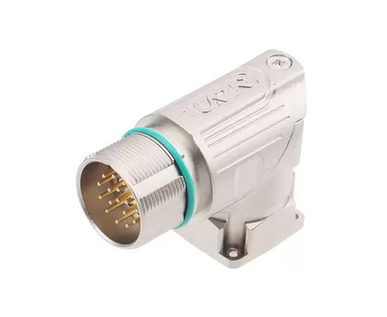 M623 угловой сигнальный штекер квадратный собранный разъем (обжим, монтажное отверстие 19,8x19,8)