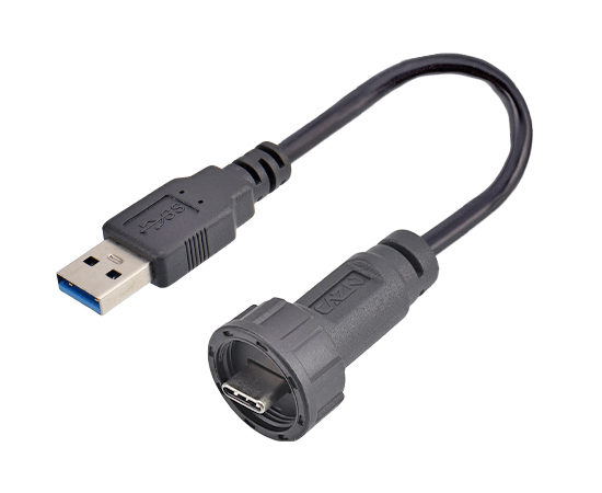 Мужчина-C-USB-мужский кабель с перерадным перерадом (резьба)