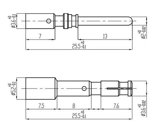 M923·Power Riveting нажимной штифт φ2