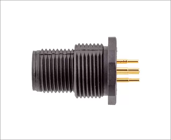 M12 Мужское заднее крепление (PCB, Винт M15*1, Пластиковый тип)