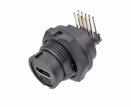 Гнездо печатной платы типа C с задним креплением (байонетное)