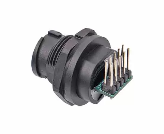 Гнездо печатной платы типа C с задним креплением (байонетное)