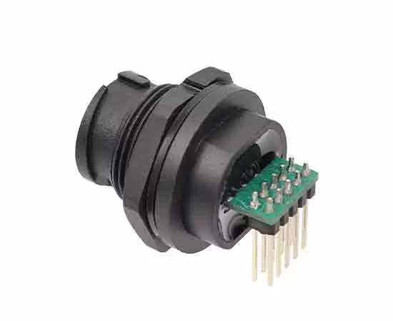 Гнездо печатной платы типа C с задним креплением (байонетное)