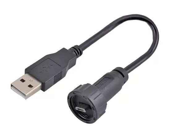 Кабель MICRO USB Male to USB 2.0 Male (с резьбой)