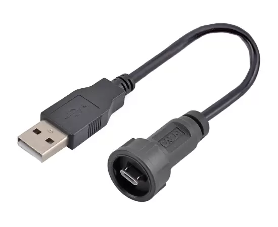 Кабель MICRO USB Male to USB 2.0 Male (штыковой) с литой оболочкой (байонетный)