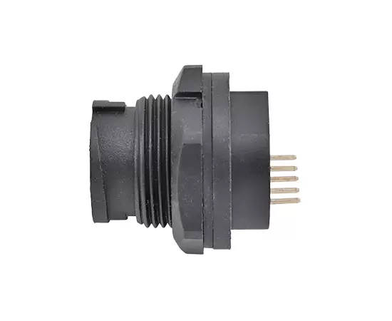 Гнездо MICRO USB Female для монтажа на заднюю панель печатной платы (байонет)