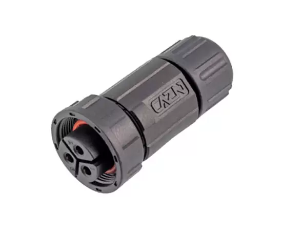 E13 Прямой гнездовой разъем для установки на месте (резьбовой)