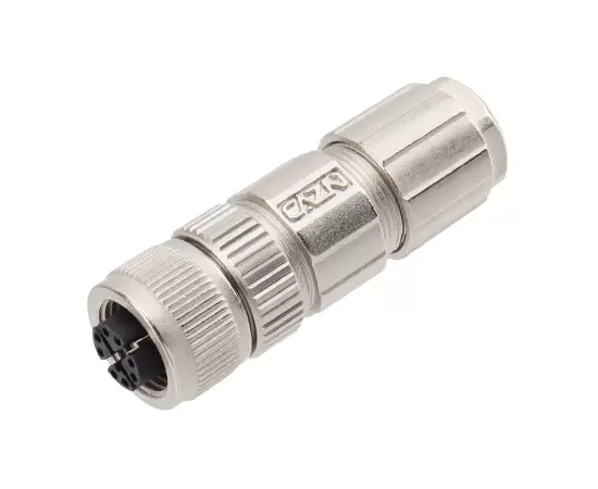 M12 Straight Smake Metal Metal собранный штекер (тип данных, припой, PG9)