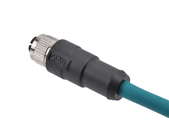 M12 Straight Fembroded Pluged (тип данных, экранированный)