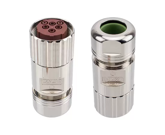 M40 Сигнальная прямая розетка металлическая собранная заглушка (обжимная)