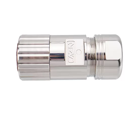 M40 Сигнальная прямая розетка металлическая собранная заглушка (обжимная)