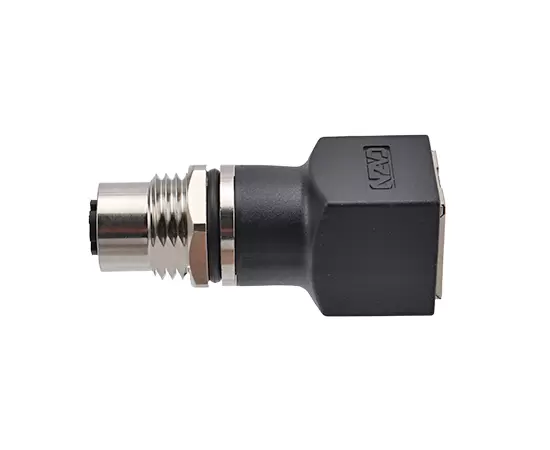 M12 Прямая женщина до RJ45 Адаптер 180 ° (тип данных)