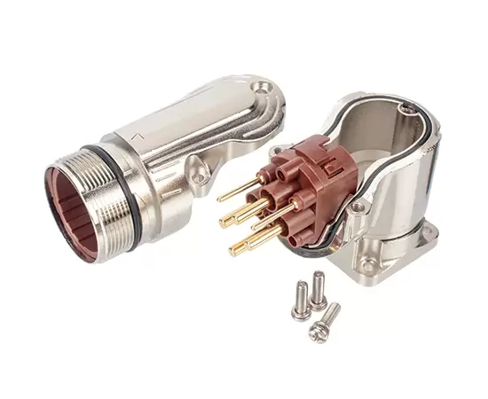 Гнездо металлическое в сборе изогнутое игольчатого типа M40 (обжимное)